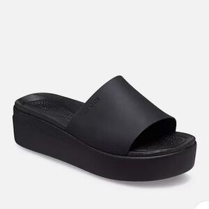 CROCS Women's LiteRide Brooklyn low wedge Slide Sandals